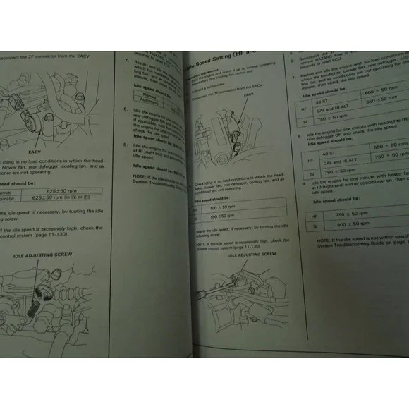 1989 Honda Civic CRX Repair Service Shop Repair Workshop Manual New